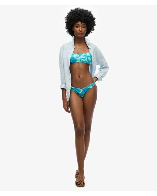 Superdry White Printed Cheeky Bikini Bottoms