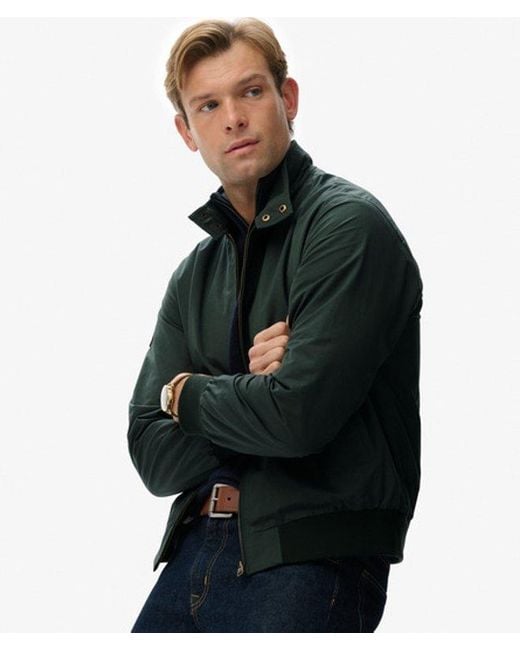 Superdry Black & Co Classic Harrington Jacket for men
