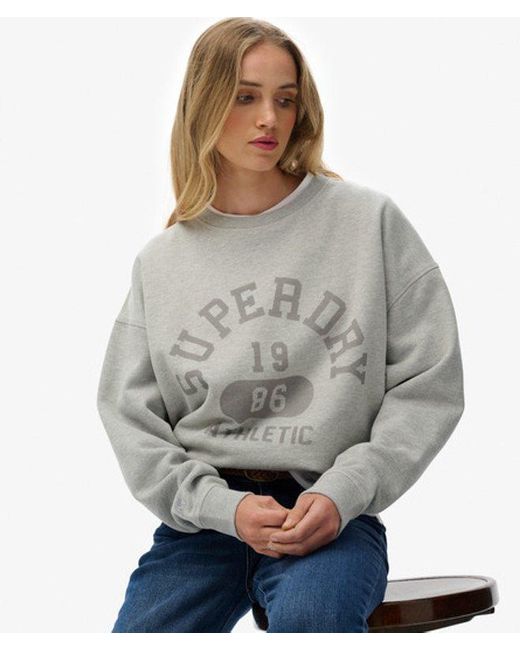Superdry Blue & Co Athletic Essentials Relaxed Crew Sweatshirt