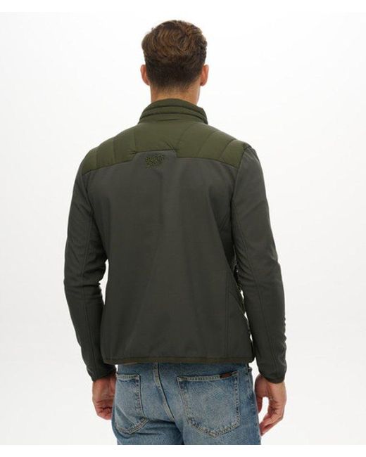 Superdry Green & Co Storm Popper Softshell Jacket for men