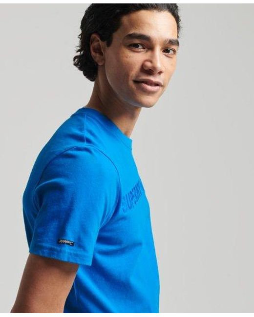 Superdry Blue Vintage Logo T-Shirt Aqua for men