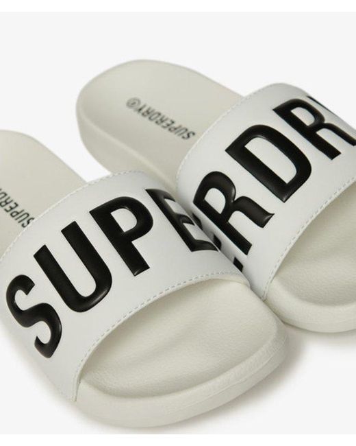 Superdry White & Co Core Pool Sliders