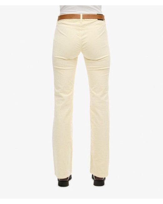 Superdry Natural & Co Low Rise Cord Flare Jeans