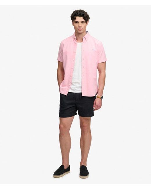 Superdry Pink & Co The Merchant Store - Linen Shorts for men