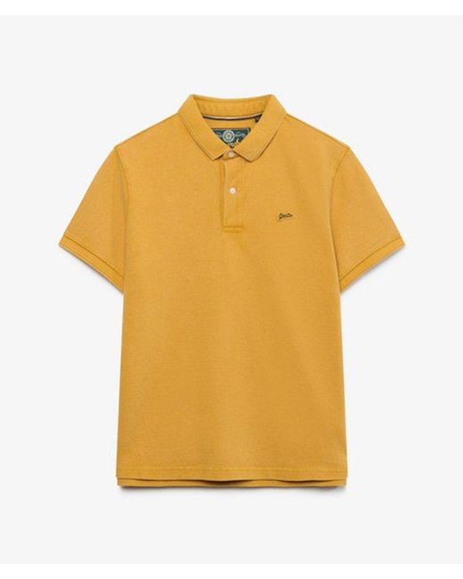 Superdry Yellow & Co Classic Pique Polo Shirt for men