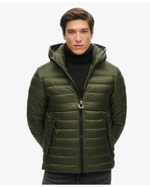 Superdry Green Uperdry Fuji Port Puffer Jacket for men