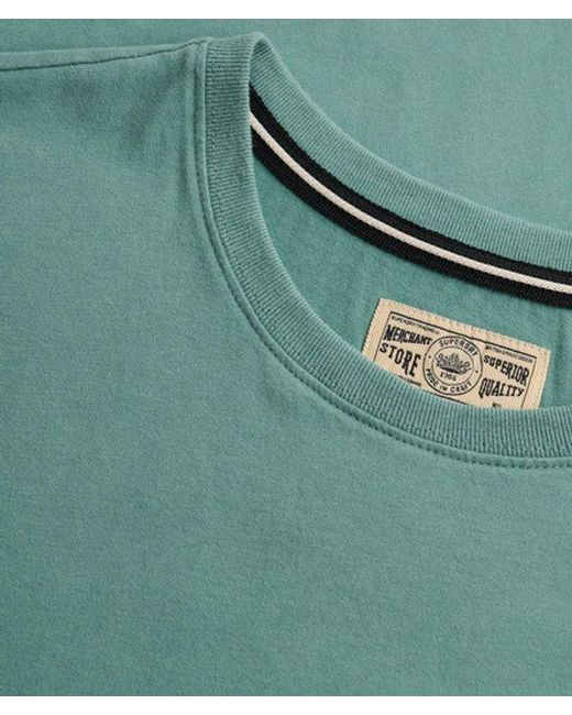 Superdry Blue Company Logo Relaxed Pocket T-Shirt for men