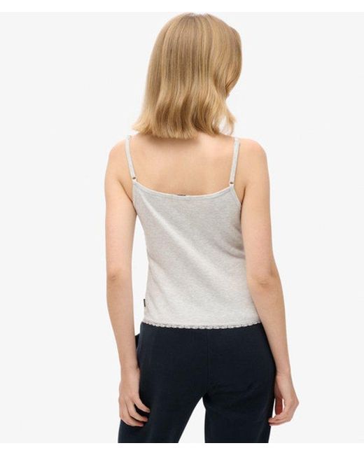 Superdry White & Co Athletic Essentials Button Down Cami Top