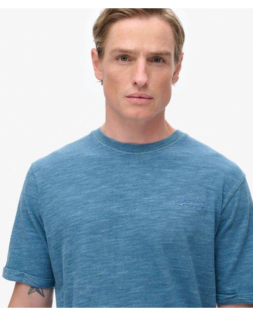 Superdry Blue & Co Over-dyed Slub Marl T-shirt for men