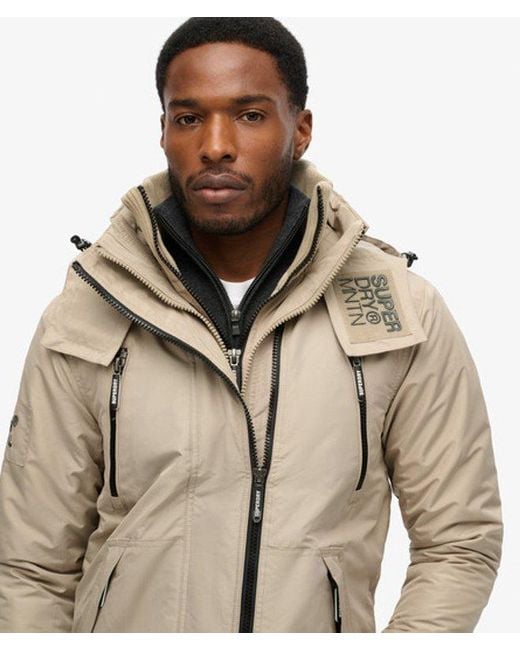 Superdry Mountain Sd Windcheater Jas in het Natural voor heren