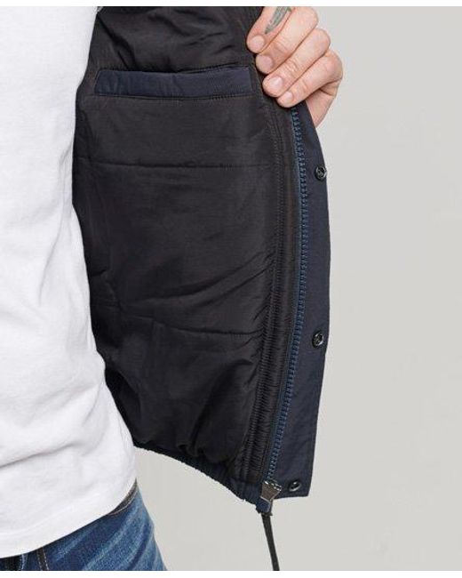 Superdry Blue Mountain Puffer Jacket Eclipse for men