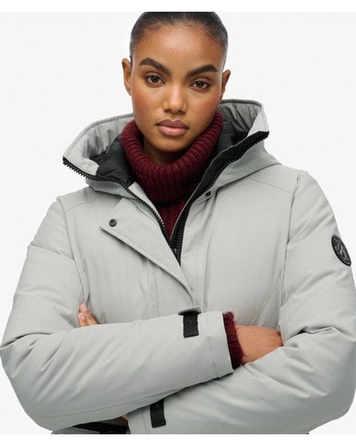 Superdry Gray City Padded Parka Jacket