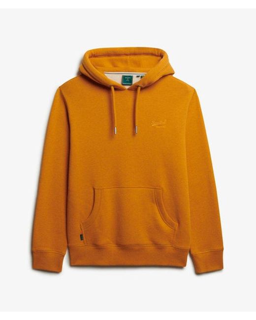 Superdry Orange & Co Vintage Logo Embroidered Hoodie for men