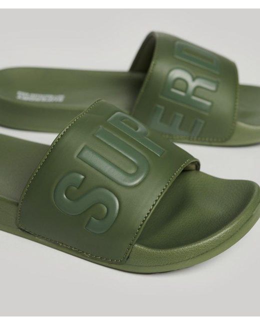 Superdry Green & Co Core Pool Sliders for men