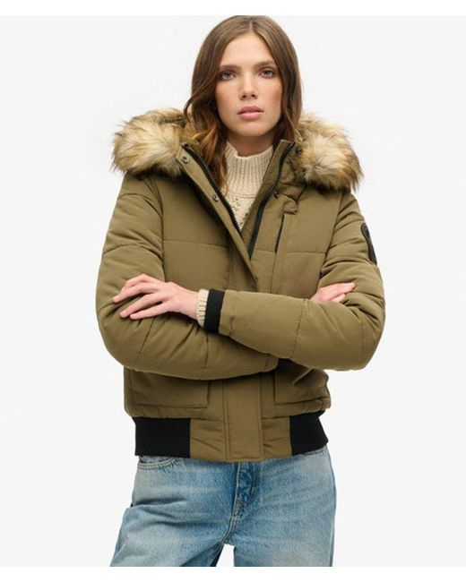 Superdry Natural & Co Everest Hooded Bomber Jacket