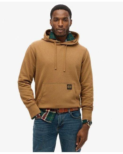 Superdry Natural Contrast Stitch Relaxed Hoodie for men