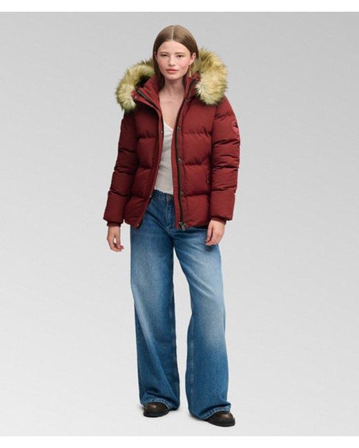 Superdry Red & Co Everest Classic Puffer Jacket
