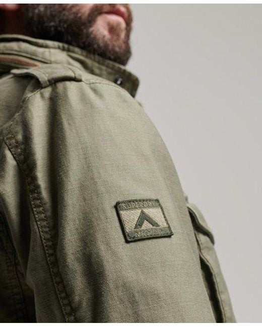 Superdry Green Military M65 Jacket for men