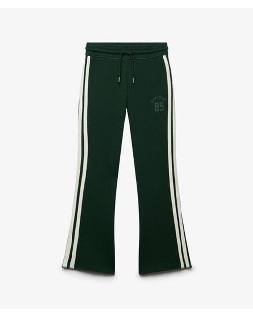 Superdry White & Co Athletic Essentials Stripe Flare joggers