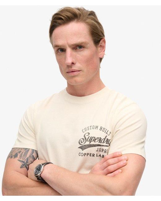 Superdry Natural & Co Copper Label Chest Graphic T-shirt for men