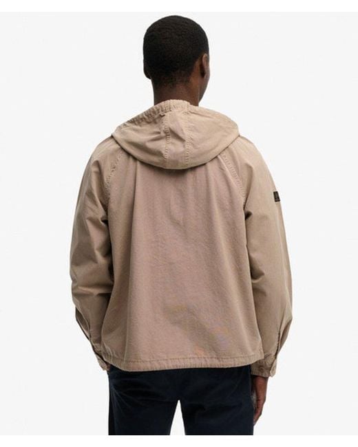 Superdry Brown & Co Hooded Washed Twill Jacket for men