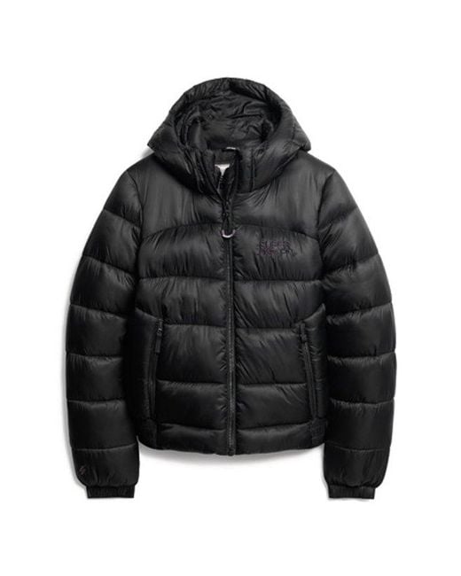 Superdry Black & Co Sports Puffer Bomber Jacket