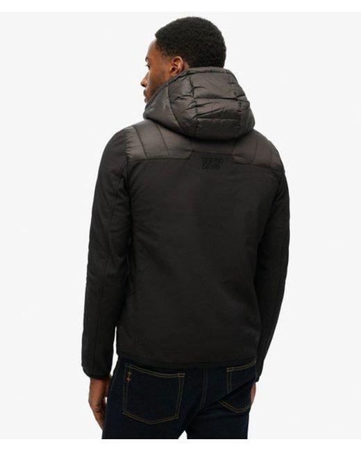 Superdry Storm Softshell Jas Met Capuchon in het Black voor heren