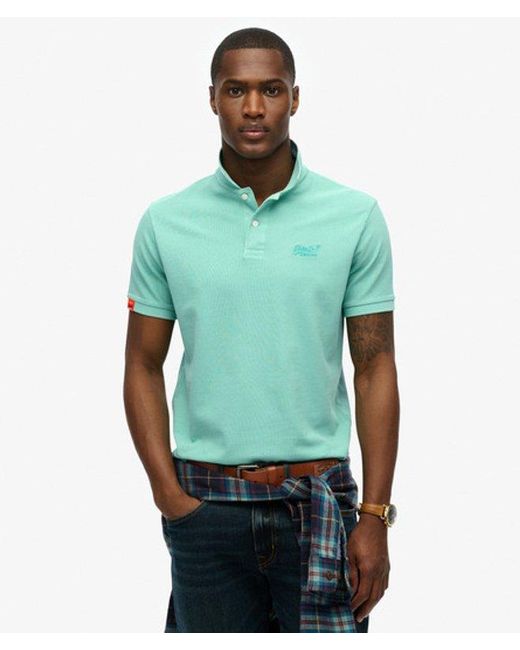 Superdry Green & Co Vintage Destroy Polo Shirt for men