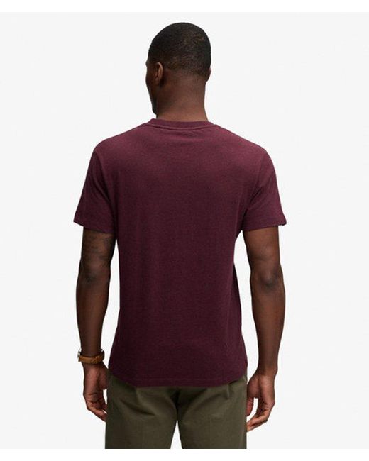 Superdry Red & Co Essential Serif Logo Embroide for men