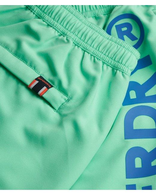 Superdry Green & Co Sport Graphic 17-inch Swim Shorts for men