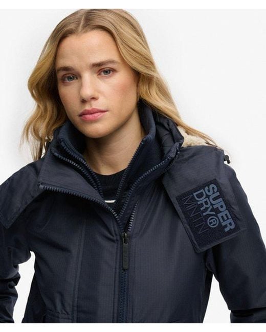 Superdry Blue Hooded Artic Windcheater Jacket