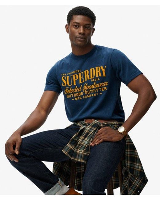 Superdry Blue & Co Outdoor Supply Company Relaxed T-shirt for men