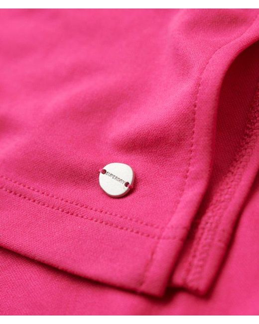 Superdry Pink Modal Jersey Open Back Dress