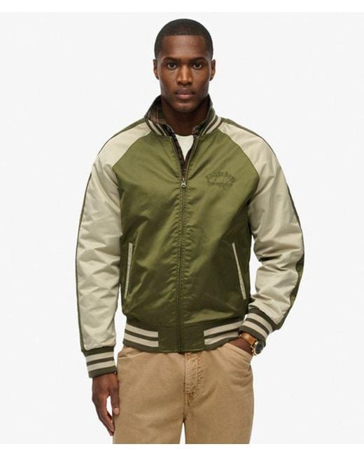 Superdry Green & Co Souvenir Bomber Jacket for men