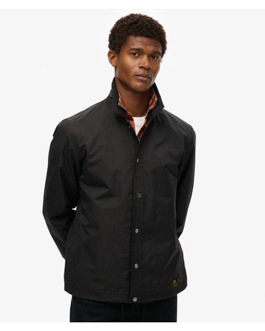 Superdry Black Surplus Otto Coach Jacket for men
