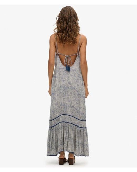 Superdry Gray & Co Long Cami Dress