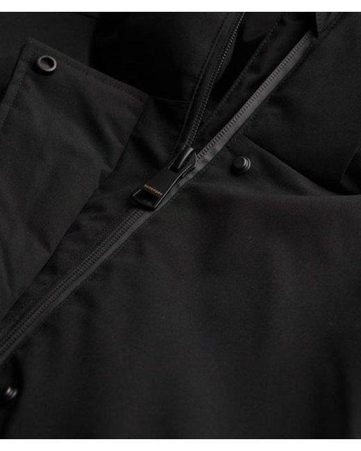 Superdry Black City Fishtail Padded Parka
