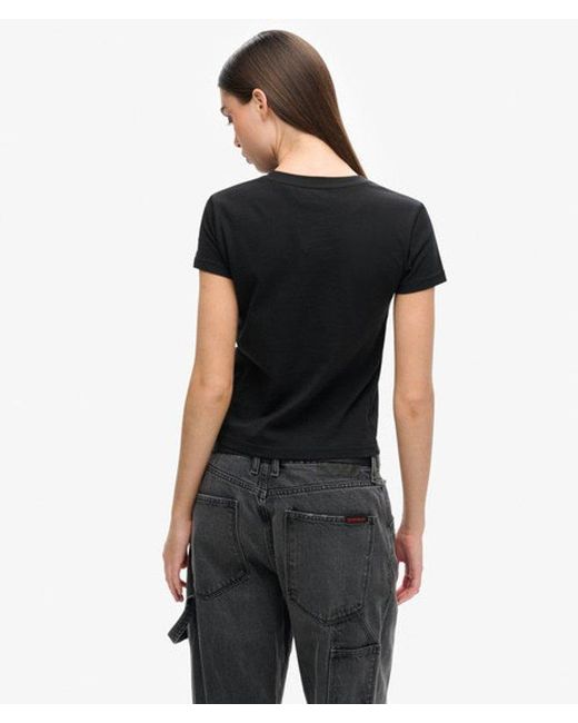 Superdry Black & Co Sportswear Logo Fitted T-shirt