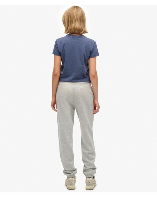 Superdry Blue Essential Logo Cuffed Joggers
