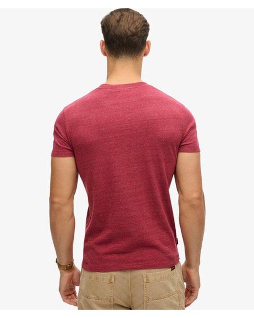 Superdry Red & Co Essential Logo T-shirt for men