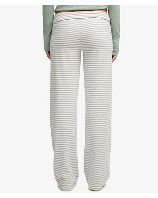 Superdry Athletic Essentials Jerseybroek Slanke Pasvorm in het Green