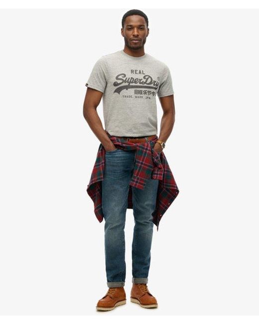 Superdry Gray & Co Classic Vintage Logo T-shirt for men