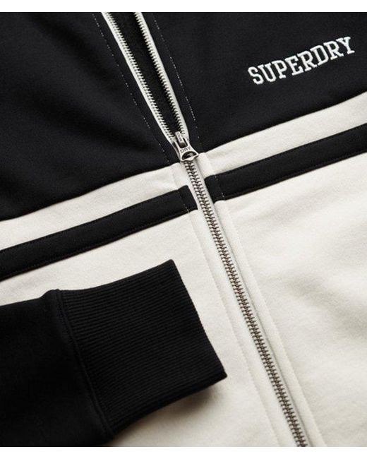 Superdry Black & Co Athletic Essentials Zip Through Track Top