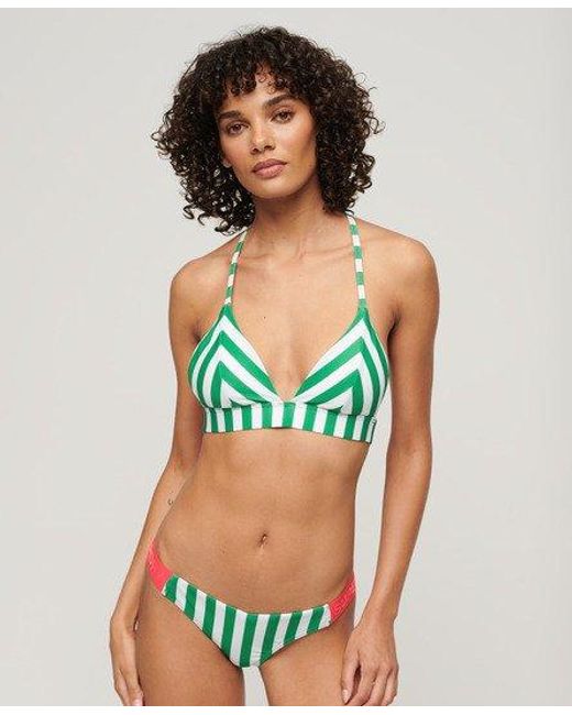Bas de bikini espiègle rayé Superdry en coloris Green
