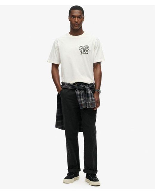 Superdry White & Co Photographic Skate Loose T-shirt for men