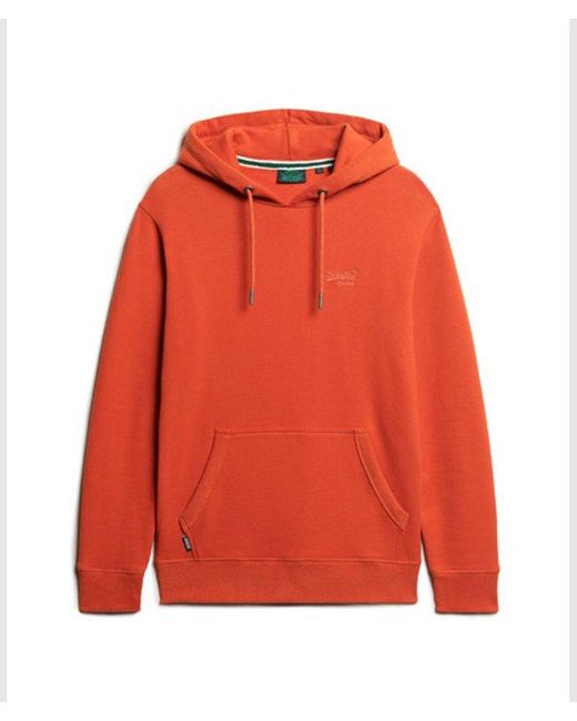 Superdry Red & Co Essential Logo Hoodie for men