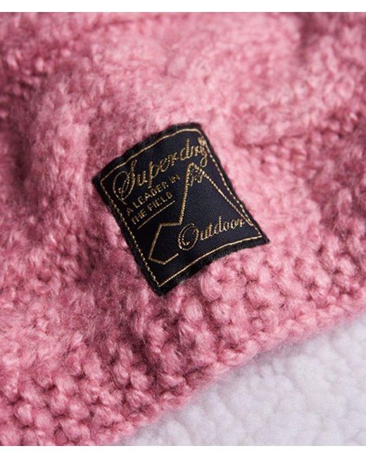 Superdry Red & Co Tweed Cable Snood