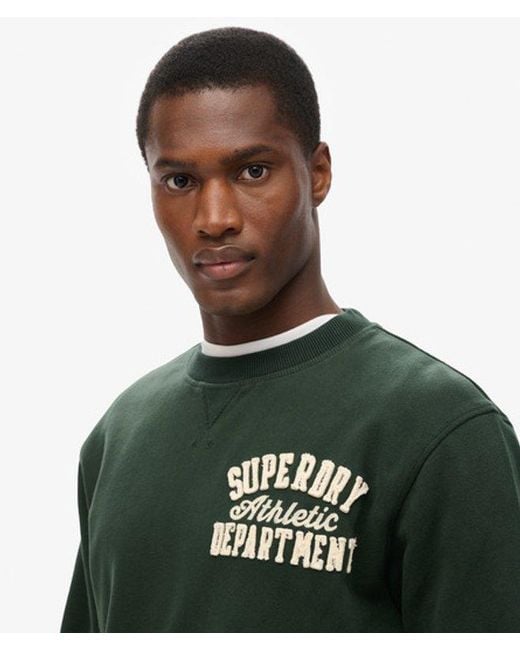 Superdry Green & Co Vintage Athletic Crew Neck Sweatshirt for men