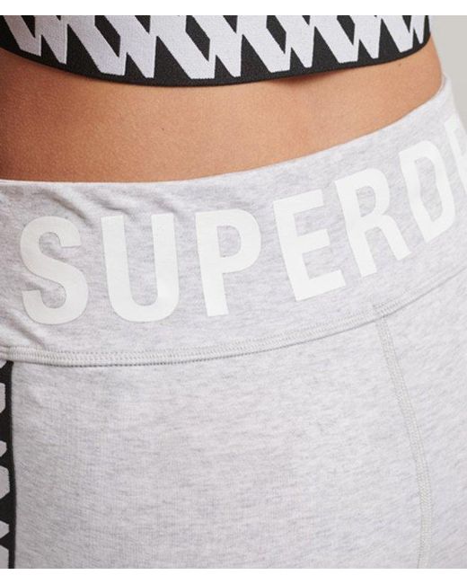 Superdry White & Co Elastic Logo Cycle Shorts