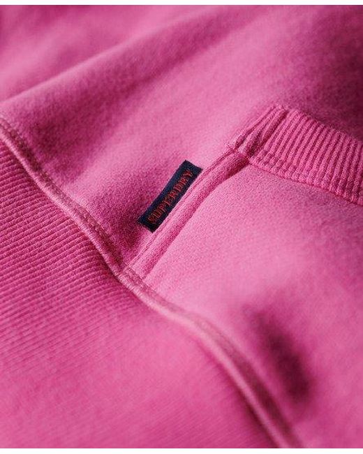 Superdry Pink Slim Fit Essential Logo Hoodie for men